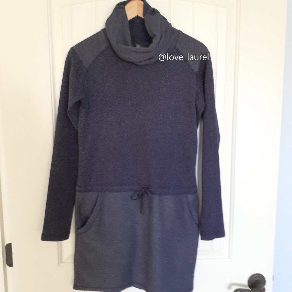 Mountain Hardwear Shadow Knit Long-Sleeve Dress Indigo Blue Size S